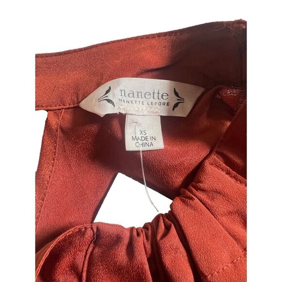 Nanette lepore Blouse XS Rust - Picture 6 of 8